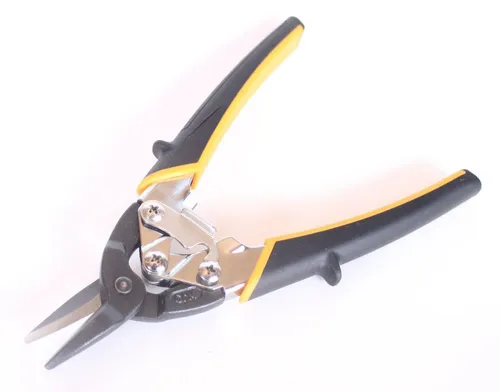 myMAW Blechschere Mini Figuren-Blechschere - Kompakte Metallschere für präzise Figurenschnitte, selbstöffnend mit hoher Schneidleistung und ergonomischen 2-Komponenten-Griffen. Ideal für enge Radien.