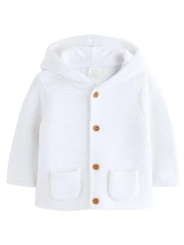 NEXT Baby Strickjacke Weiß 56-62