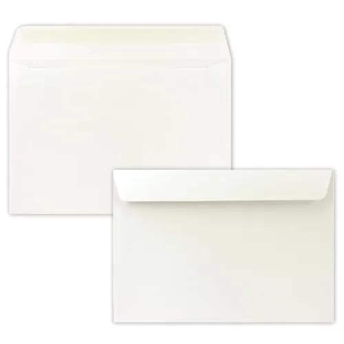 50x Briefumschläge DIN C5 Naturweiß (Weiß) in weiß von NEUSER PAPIER