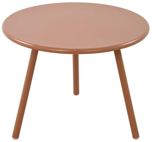 CLP Couchtisch Minot I Runder Loungetisch für drinnen und draußen - Konsolentische fürs Wohnzimmer, wetterfest und UV-beständig, ideal für Garten, Balkon oder Wohnzimmer. Hergestellt aus recyceltem Kunststoff für eine nachhaltige Nutzung.