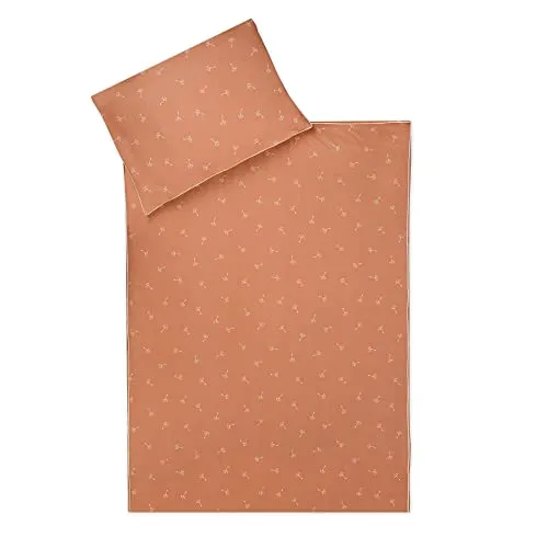 Julius Zöllner Kinderbettwäsche Flowery 100% Organic Baumwolle - Zweiteiliges Bettwäsche-Set aus 100% Bio-Baumwolle, ideal für Allergiker. Atmungsaktiv und pflegeleicht, sorgt für ein gesundes Schlafklima – made in Germany!