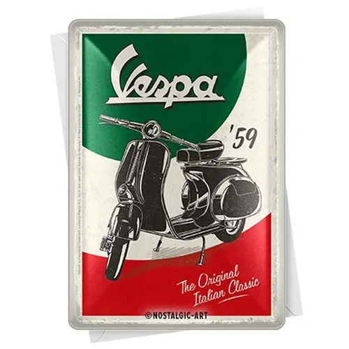 VESPA Blechpostkarte
