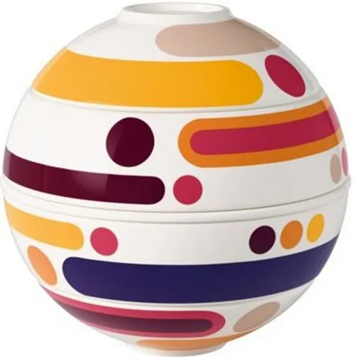 Villeroy & Boch Iconic La Petite Boule Miami - 5-teiliges Snacking Set - Snackschalen & Dipschalen, innovatives Design vereint Kunst und Funktionalität, ideal für Snacks und Dips, spülmaschinenfest und mikrowellensicher.