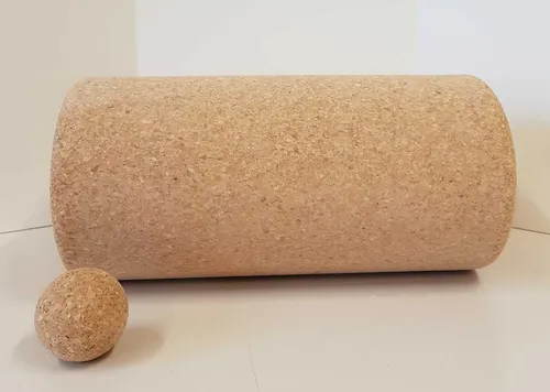 Faszien Set aus Kork, Faszienrolle, Massagerolle, Rückenrolle und Massageball