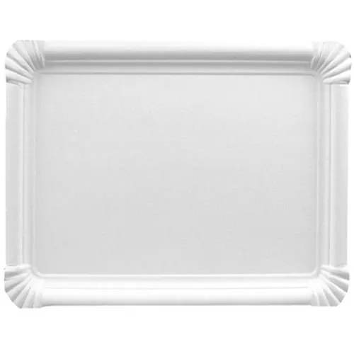 PAPSTAR 250 eckige Papp-Teller 18x33 cm - Einwegteller aus 100% recyclebarer Pappe, ideal für umweltfreundliche Veranstaltungen und Partys, 250 Stück pro Packung.