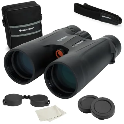 Celestron 71348 Outland X 10x50 Roof Prism Binoculars, Black