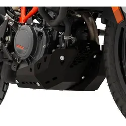 ZIEGER Motorschutz für KTM 390 Adventure - schwarz - Schützen Sie Ihre KTM 390 Adventure optimal mit diesem robusten Motorschutz aus pulverbeschichtetem Aluminium. Einfache Montage an Originalpunkten, keine Eintragung nötig. Ideal für den täglichen Einsatz!