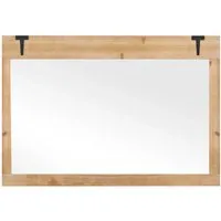 Produktbild Costway Wandspiegel mit Holzrahmen 97 x 67 cm