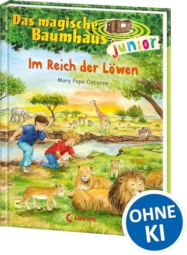 Das magische Baumhaus junior (Band 11) - Im Reich der Löwen: Erkunde mit Anne und Philipp die Savanne Afrikas! - Kinderbuch ab 6 Jahren zum Vorlesen ... Selberlesen - Mit farbigen Illustrationen