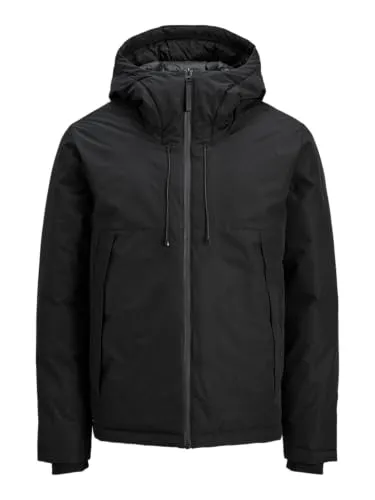 JACK & JONES Herren Jcounion Light Padded Blocking Jacket, Black, l