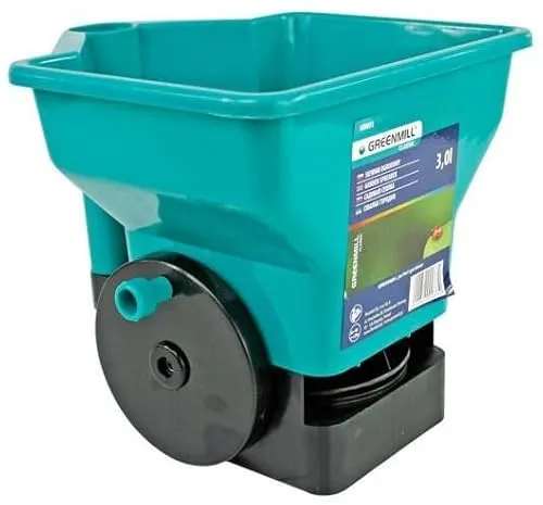 Greenmill Handstreuer Universalstreuer Düngerstreuer Saat-Streuer Rasensamen Salz 3,5L GR0033