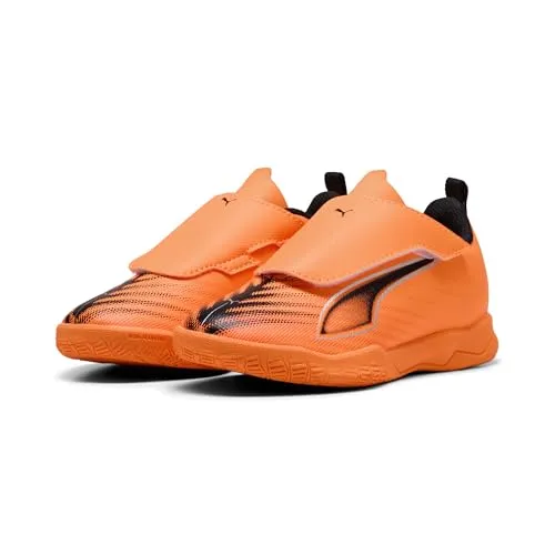 Puma Ultra 6 Play V IT Indoor Fußballschuhe Junior - 34 - Leichte und flexible Hallenfußballschuhe für Kinder mit weichem Obermaterial und strapazierfähiger Gummisohle. Ideal für agile Bewegungen in der Halle.
