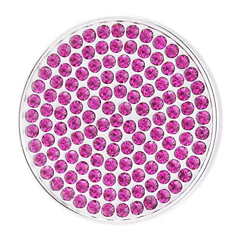 Morella Damen Coin Glitzersteine pink 33 mm in pink von Morella
