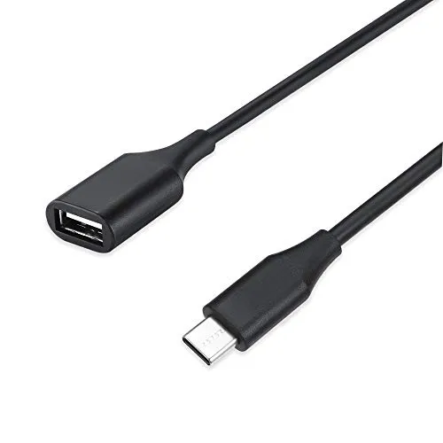 Perixx PERIPRO-403 USB C auf USB A Kabel für Smartphones, Tablets, Laptops, Schwarz