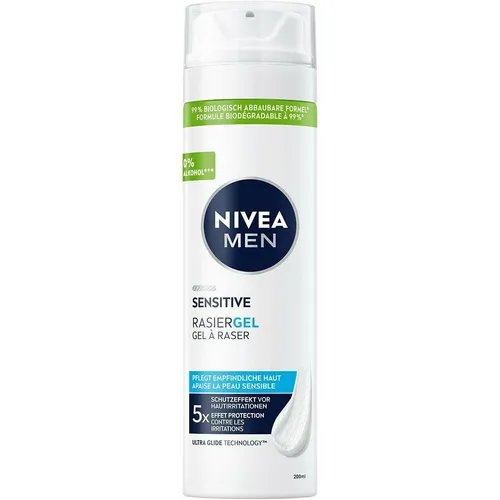 NIVEA MEN Sensitive Rasiergel (200 ml, Rasiergel) (81740-01000-29)