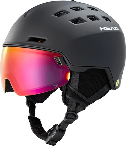 Head Radar 5K MIPS Skihelm mit Visier - Schwarz - XS-S - Skihelme & Snowboardhelme, mit innovativem MIPS-System für zusätzlichen Schutz und integriertem Visier für optimale Sicht bei jedem Wetter.