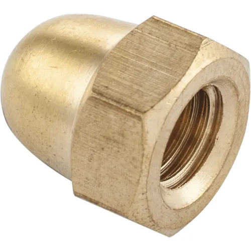 Hutmutter DIN 1587 M 6 x 1 aus Messing, 500 Stück - Sechskantmuttern, hohe Korrosionsbeständigkeit durch Messing, ideal für langlebige Anwendungen in der Bau- und Maschinenindustrie.
