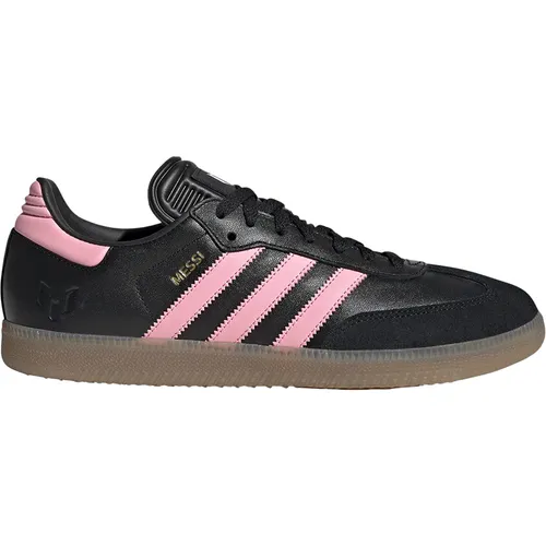 Adidas SAMBA MESSI - Schwarz - Bequeme Sneakers für Fans von Lionel Messi. Der adidas Samba überzeugt mit hochwertigem Leder und einer griffigen Gummisohle – ideal für Freizeit und Sport.