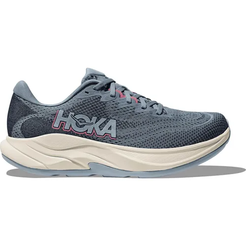 Hoka Damen Rincon 4 blau 38.6 – Ultraleichter Laufschuh - HOKA Rincon 4 – Ideal für Tempoläufe und Wettkämpfe. Mit hervorragendem Dämpfungs-Gewichts-Verhältnis und atmungsaktivem Obermaterial für hohen Komfort auf langen Strecken.
