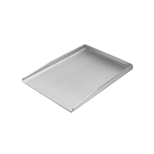 Universal Edelstahl Plancha Grillplatte 27x20CM für Gas- und Holzkohlegrills