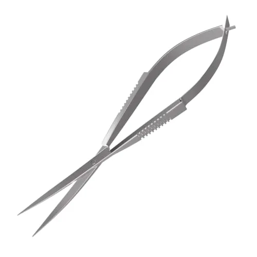 Dennerle Plant Scissors Spring, 15 cm - Edelstahl Pflanzen Schere für Aquarien, perfekt zum Trimmen von Moosen und klein-blättrigen Pflanzen