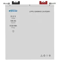 EPEVER® Lithium Batterie LiFePO4 Batterien 51,2V 100Ah mit integriertem BMS, Batteriegestell-Montage, 0% MwSt. - Weiß