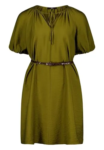 zero Damen Casual-Kleid mit Gürtel 38, Fir Green