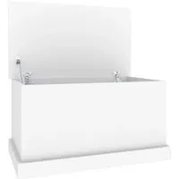 vidaXL Aufbewahrungsbox mit Deckel - Truhen - Hochwertige Holzwerkstoff-Truhe mit praktischem Deckel, ideal für Kissen, Spielzeug und mehr. Vielseitig einsetzbar als Tisch oder Stauraum.