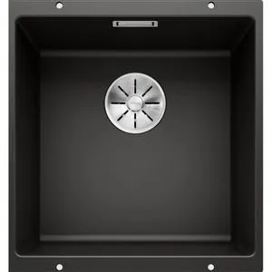 BLANCO Spülbecken SUBLINE 400-U, schwarz in schwarz von BLANCO