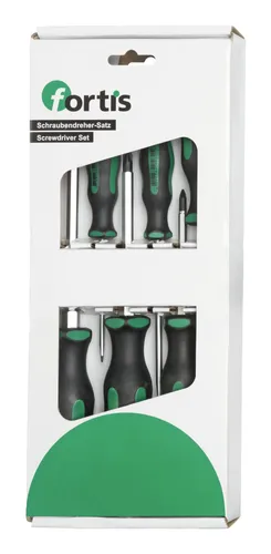 Fortis Schraubendreher-Satz 6-teilig PZ mit Schlagkappe von Fortis