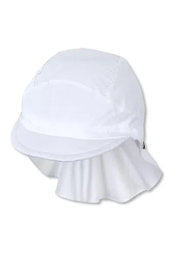 Sterntaler Schirmmütze Nacken Basic in weiß von Sterntaler