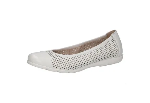 CAPRICE Ballerina 9-22151-42 160 G-Weite - Damen-Ballerinas aus hochwertigem Leder, G-Weite für extra Komfort, mit CAP Airmotion-Technologie für optimale Luftzirkulation und zeitlosem Design – ideal für den Alltag.