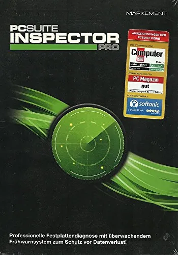 PCSuite Inspector Pro - Security-Suiten mit Festplattenwartung, S.M.A.R.T. Datenanalyse und Remote-Zugriff zum Schutz vor Ausfall und Datenverlust.