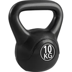 HOMCOM Kettlebell Kugelhantel 10 kg - Hanteln & Gewichte, ideal für vielseitiges Krafttraining zu Hause mit ergonomischem Design und flachem Boden für einfache Handhabung und Lagerung.