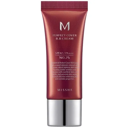 Missha M Perfect Cover BB Cream Farbton Warm Beige Nr. 25, 20 ml
