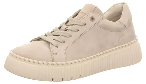 Gabor Damen-Schnürhalbschuh Puder-Beige – Eleganter Komfort für jeden Tag - Stilvolle Gabor Halbschuhe aus hochwertigem Leder mit flachem Absatz. Ideal für kreative Outfits – genießen Sie den ganzen Tag über besten Tragekomfort und ein einzigartiges Design.