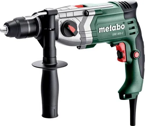Metabo SBE 800-2 Schlagbohrmaschine - Bohrmaschine mit Schnellspannbohrfutter Futuro Plus, ideal für präzises Bohren und Schrauben in verschiedenen Materialien.