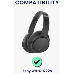 kwmobile 2x Ohr Polster für Sony WH-CH700N Ohrpolster - Ersatz Ohrpolster - Kopfhörer Ersatzteile - Kopfhörer Ersatzpolster für Over Ear Headph... - Dunkelgrau