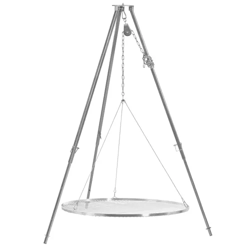 BBQ-Toro Dreibein Grill mit 90 cm Grillrost - Grillstellen | Der vielseitige Dreibein Grill mit höhenverstellbarem Rost und stabilem Stand für unvergessliche Grillabende im Freien – ideal für Camping und Garten.
