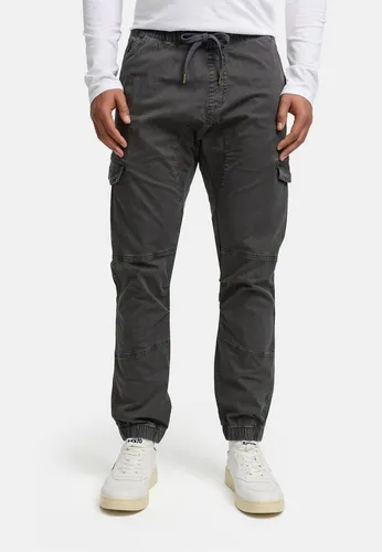 Indicode Herren Jogger-Pant INPillus mit elastischem Bund schwarz L - Bequeme Jogger-Pant aus Baumwolle-Elasthan-Mischung für optimalen Tragekomfort. Ideal für lässige Freizeitlooks und aktive Tage.