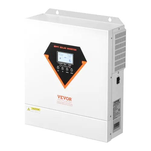 VEVOR Hybrid Solarwechselrichter 3500W - Stromaggregate mit integriertem 100A MPPT Controller für maximale Effizienz. Ideal für die Nutzung von Lithiumbatterien und bietet vielseitige Ladeoptionen.