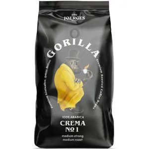Gorilla Crema No. 1, 100% Arabica Kaffeebohnen, 1 kg in braun von Gorilla