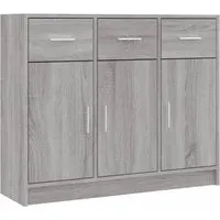 vidaXL Sideboard mit viel Stauraum - Kommode aus hochwertigem Holzwerkstoff, langlebig und feuchtigkeitsbeständig. Ideal für die Aufbewahrung und Präsentation von Dekoartikeln im Wohnzimmer.