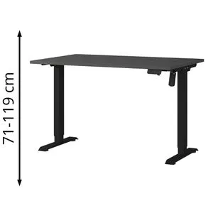 Germania Schreibtisch Profi 3.0 in schwarz von Germania