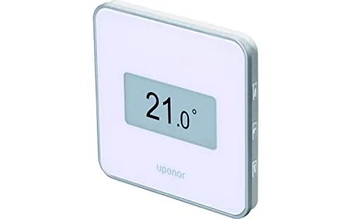 Uponor Smatrix Wave Style T-169 Raumthermostat - Programmierbarer Thermostat zur präzisen Raumtemperaturregulierung und Feuchtigkeitsmessung, ideal für energieeffizientes Heizen und Kühlen.