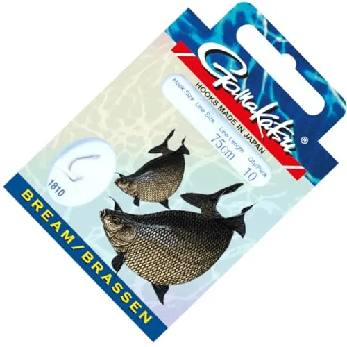 Gamakatsu Bream Feeder LS-1810 Haken 75cm - 10 gebundene Angelhaken