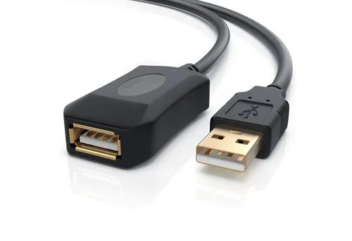 CSL aktives Repeater Kabel / Verlängerung mit Signalverstärkung - 5m Verlängerungskabel, 2.0, USB Typ A (500 cm), Extension Cable aktiv, Signalverstärker Repeater, erweiterbar