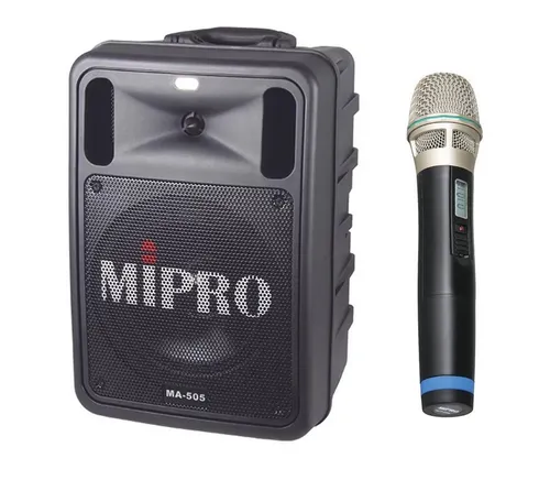 Mipro Audio Mipro MA-505R2 Lautsprecher mit Handsender-Mikrofon Portable-Lautsprecher (Bluetooth, 100 W)