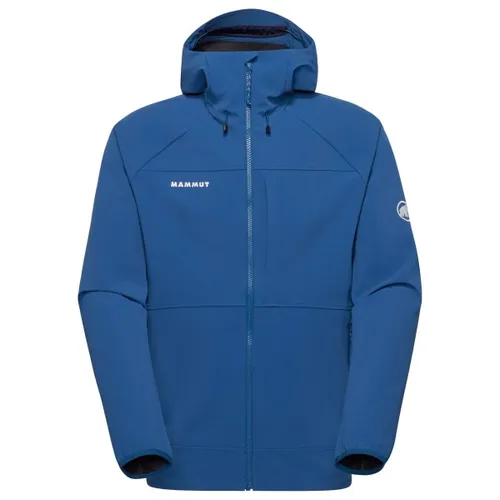 Mammut Ultimate Comfort SO Hooded Jacket Men TSCHIEL blau XXL - Hochwertige Funktionsjacke für Outdoor-Aktivitäten, atmungsaktiv und flexibel. Ideal für sportliche Einsätze, Größe XXL, Farbe TSCHIEL.