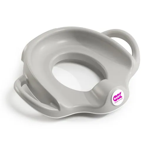 OKBABY Sofa - Toilettentrainersitz mit rutschfesten Kanten - Breite und erhöhte Griffe ermöglichen optimale Stabilität für das Kind - Grau